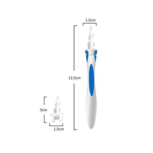 Limpador de Ouvido Espiral Removedor de cera - EarCleaner™ c/16 Grips